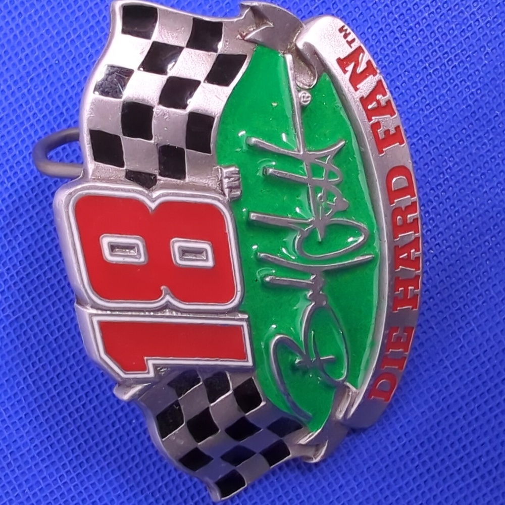 🏁NASCAR & INDY Race Car Driver Bob Scott #18 (Deceased) RARE Pewter Belt Buckle